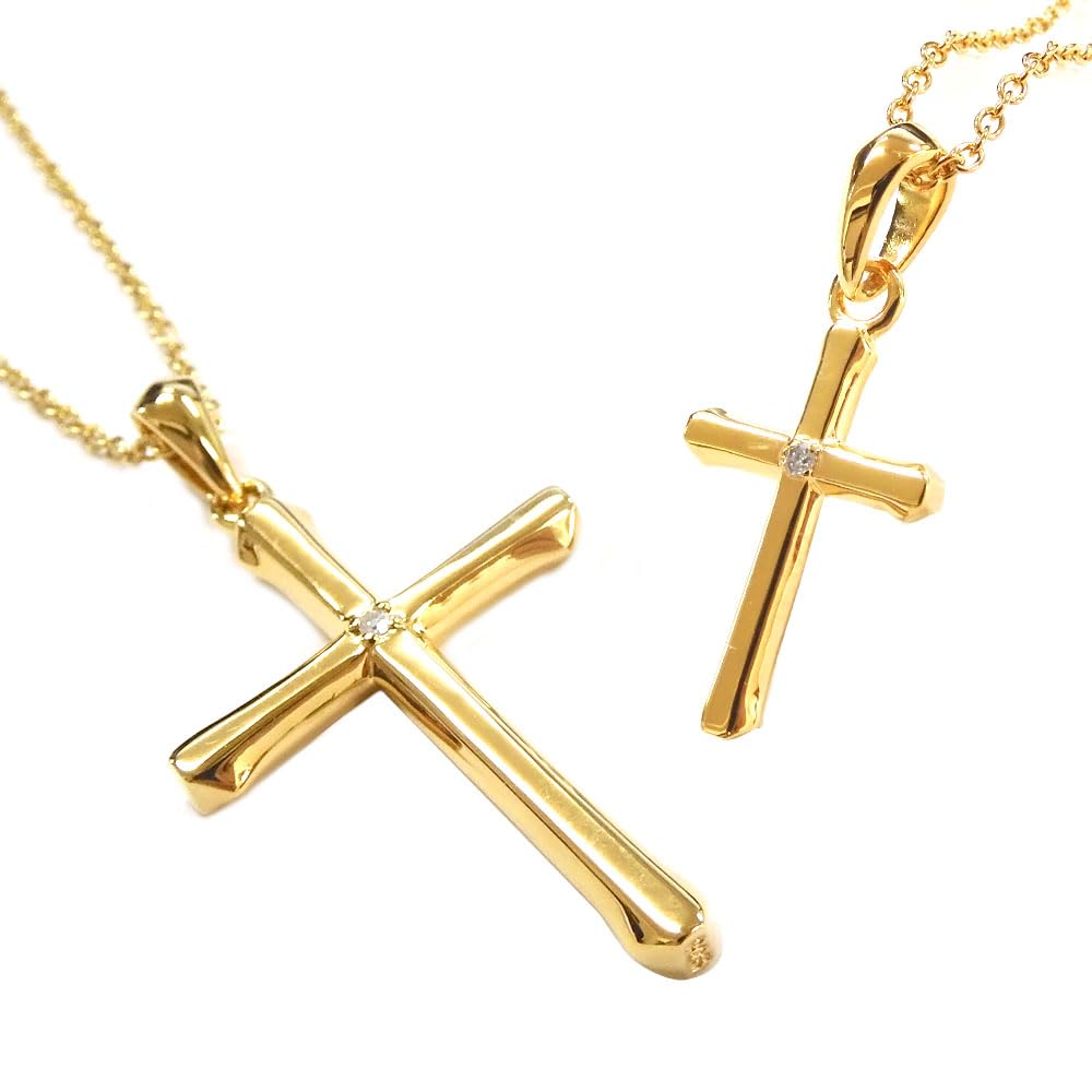 Diamond Gold Necklace Cross Motif Engraving Possible K23RGP Silver 925 Gift for Men and Women Set Royal Stag Zest Pair Accessories SN26-001-002 (Pair)
Diamond Gold Necklace Cross Motif Engraving Possible K23RGP Silver 925 Gift for Men and Women Set Royal Stag Zest Pair Accessories SN26-001-002 (Pair)
