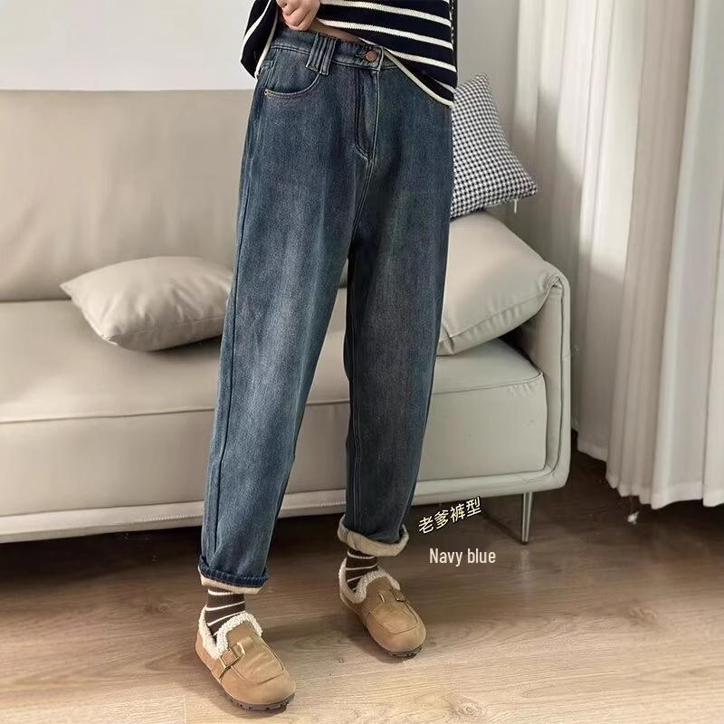 Women s Plus Size Fleece-Lined High Waist Straight Leg Jeans - Winter Slimming Harem Pants 5XL
Women s Plus Size Fleece-Lined High Waist Straight Leg Jeans - Winter Slimming Harem Pants 5XL