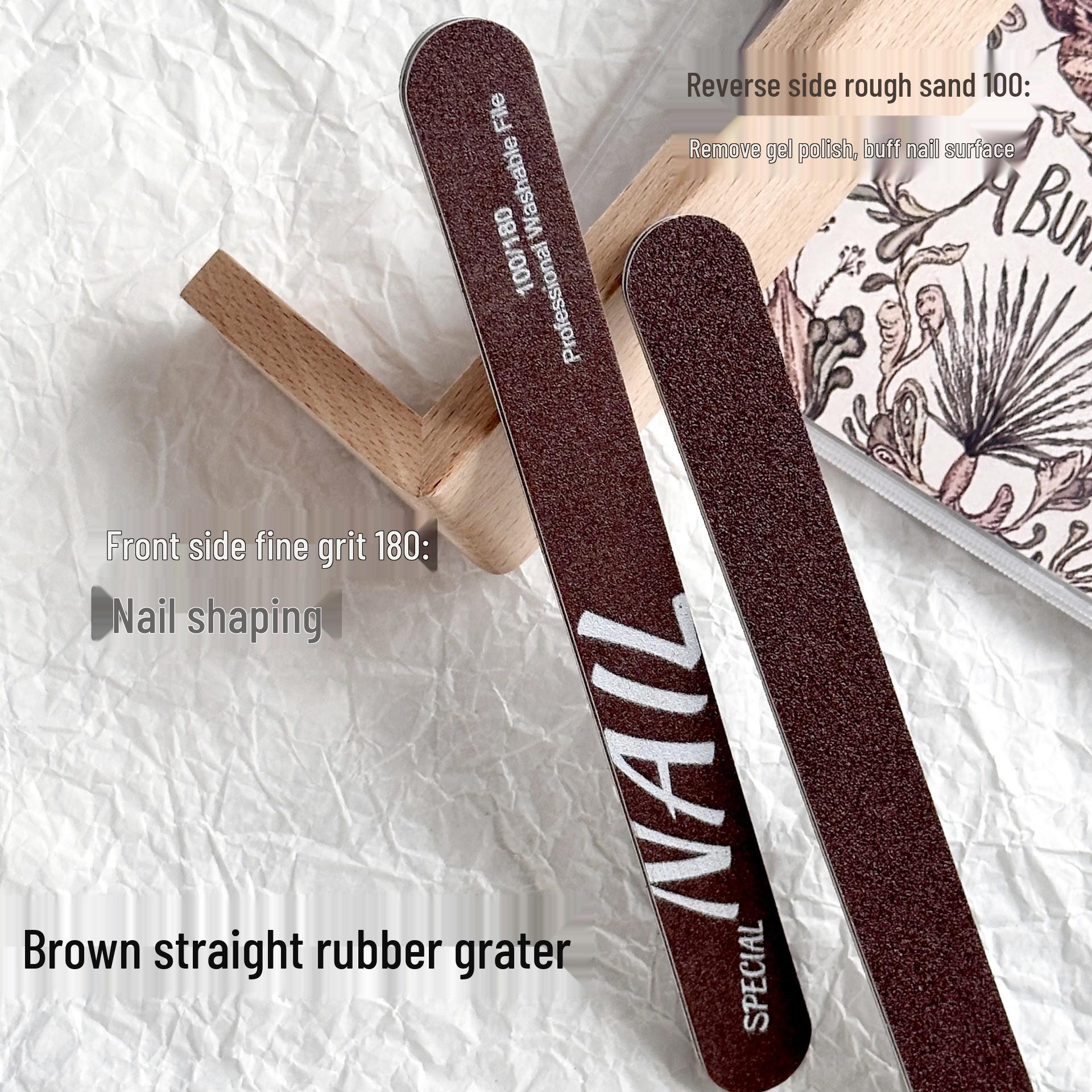 High-grade Red Eagle Sand Brown Corundum Double-sided Washable Nail File.
High-grade Red Eagle Sand Brown Corundum Double-sided Washable Nail File.