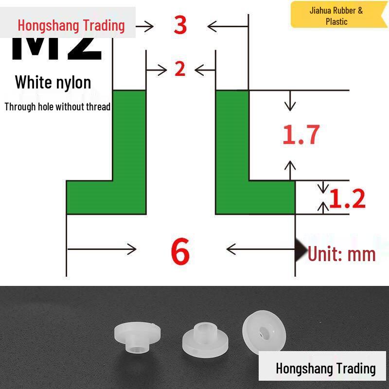Step T-Shaped Nylon Insulating Bushing Washer, M3-M35 Thread Protection Spacer
Step T-Shaped Nylon Insulating Bushing Washer, M3-M35 Thread Protection Spacer