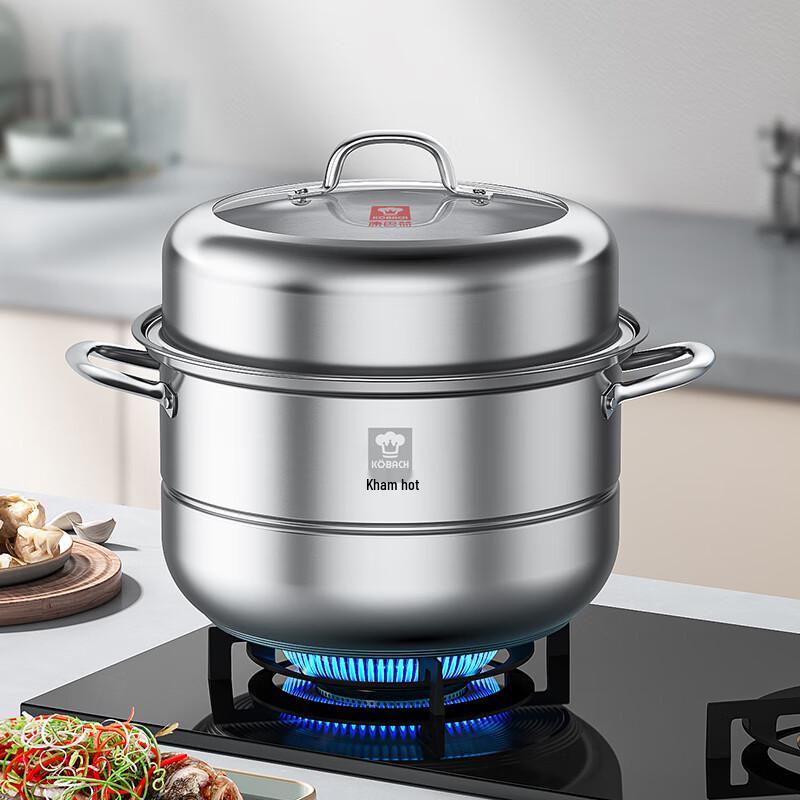 Kambach 28cm Stainless Steel Double Steamer Pot
Kambach 28cm Stainless Steel Double Steamer Pot