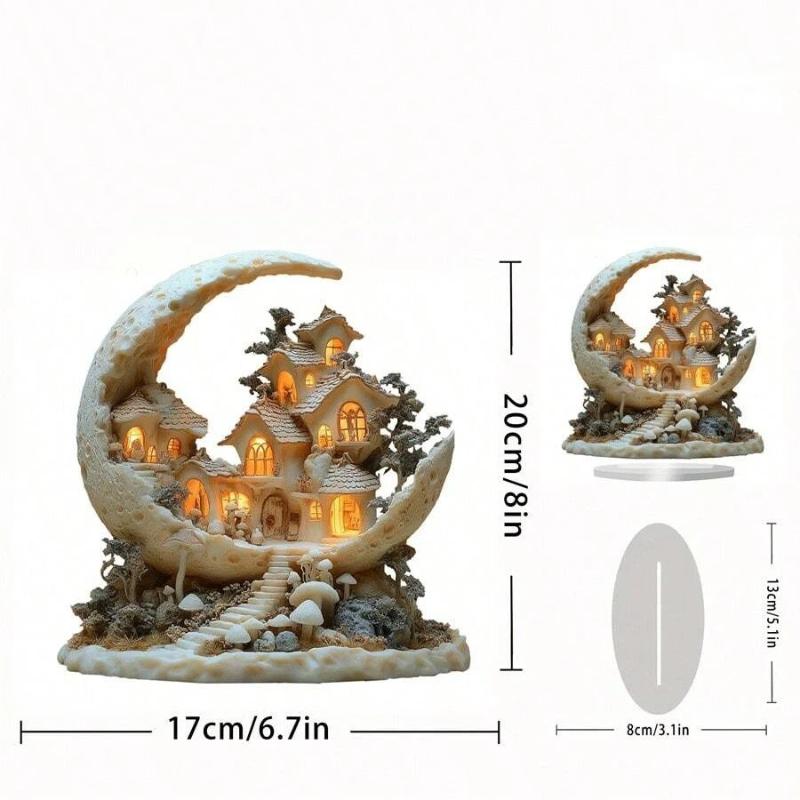 XH 2D Acrylic Crescent Castle Ornament Ramadan Festival Decoration Eid Al-Fitr Mubarak Islamic Table Sign Home Party Event Decor
XH 2D Acrylic Crescent Castle Ornament Ramadan Festival Decoration Eid Al-Fitr Mubarak Islamic Table Sign Home Party Event Decor