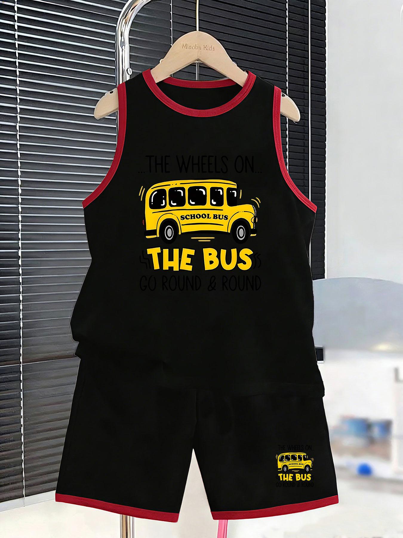 Boys’ school bus nursery rhyme set. Cute prints, breathable fabric, loose fit for versatile summer wear. 7Y чорний
Boys’ school bus nursery rhyme set. Cute prints, breathable fabric, loose fit for versatile summer wear. 7Y чорний