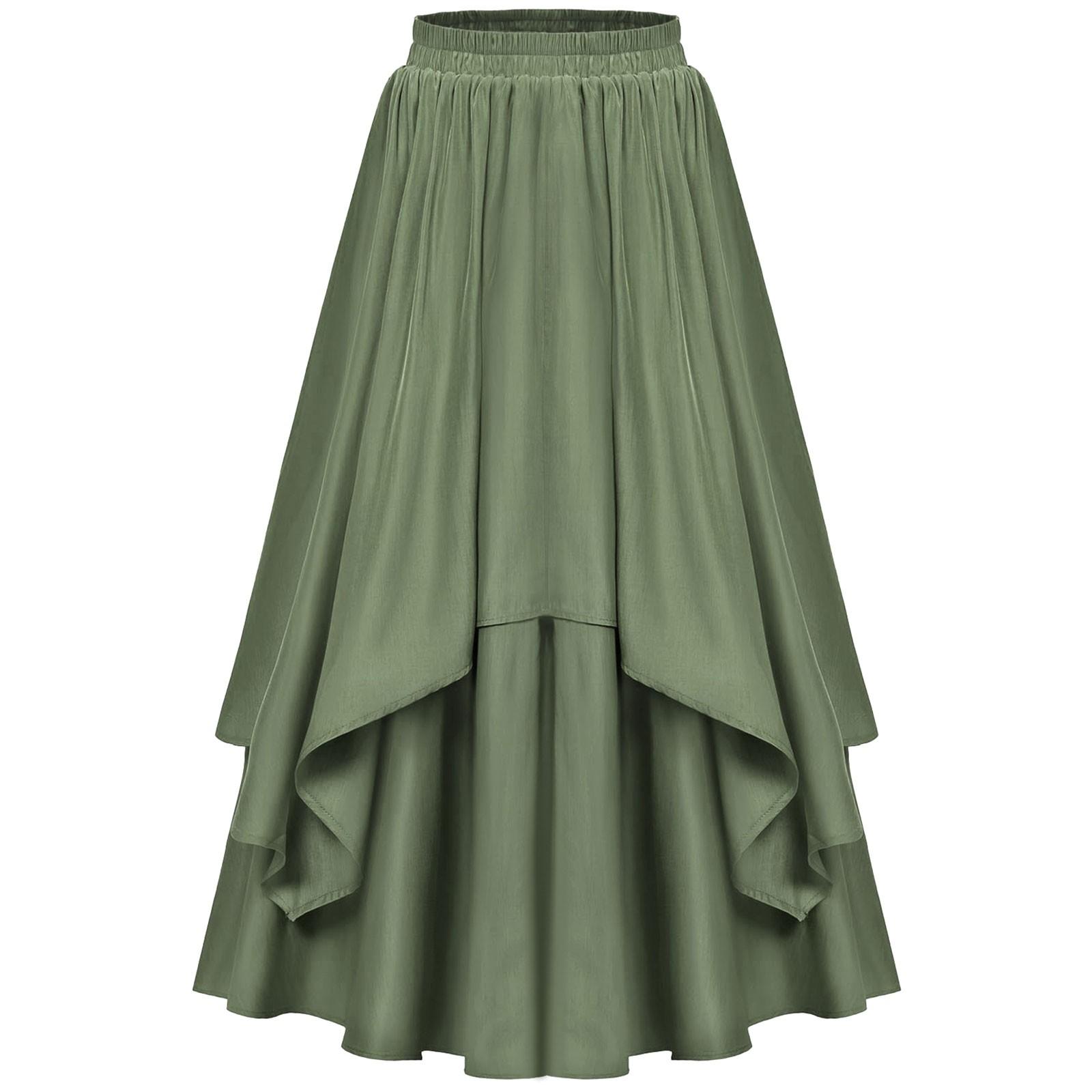 Жіноча однотонна вінтажна спідниця нестандартної форми в повсякденному стилі XXL зелений
Жіноча однотонна вінтажна спідниця нестандартної форми в повсякденному стилі XXL зелений