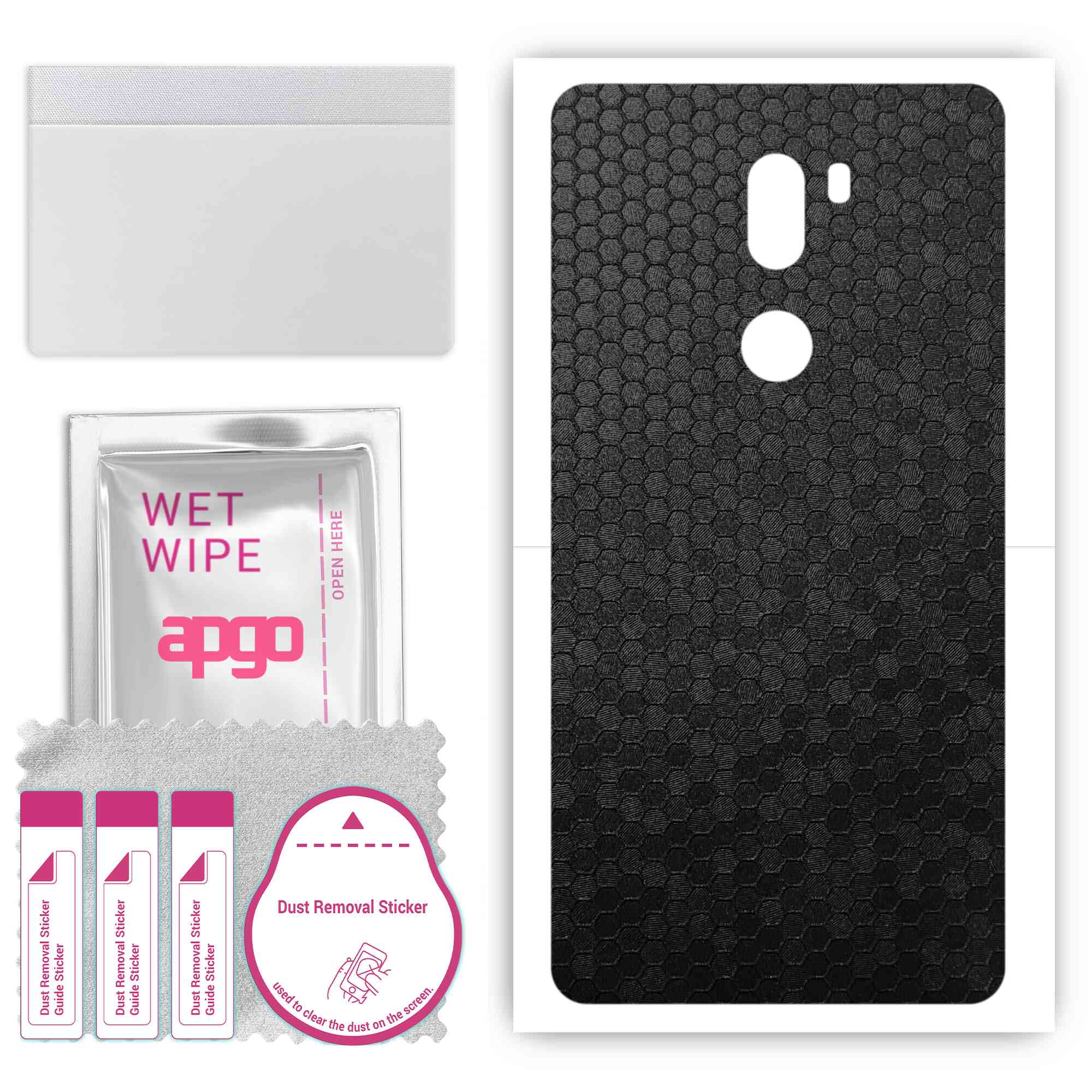apgo Protective Skin Sticker for the back compatible with Xiaomi Mi 5s, Wrap Film, Foil, Vinyl - Pattern Black Honeycomb
apgo Protective Skin Sticker for the back compatible with Xiaomi Mi 5s, Wrap Film, Foil, Vinyl - Pattern Black Honeycomb