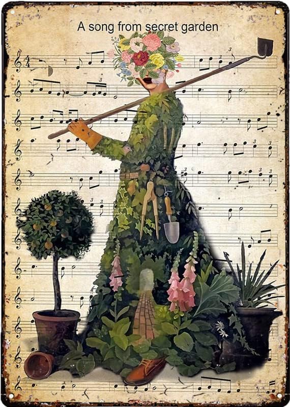 RIFOSA Vintage Metal Tin Sign Gardening A Song from Music Sheet The Garden I Go to Lose My Mind and Find My Taluminum 20x30cm(7.8x11.8inch)
RIFOSA Vintage Metal Tin Sign Gardening A Song from Music Sheet The Garden I Go to Lose My Mind and Find My Taluminum 20x30cm(7.8x11.8inch)