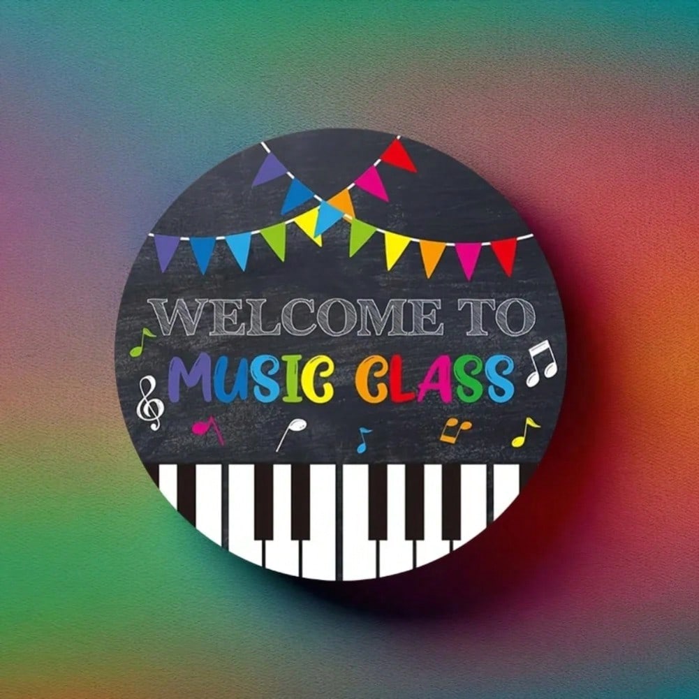 Music Welcome Sign Iron Wall Art Round Classroom Decor 8x8 Inch Metal 20x20 різнокольоровий
Music Welcome Sign Iron Wall Art Round Classroom Decor 8x8 Inch Metal 20x20 різнокольоровий