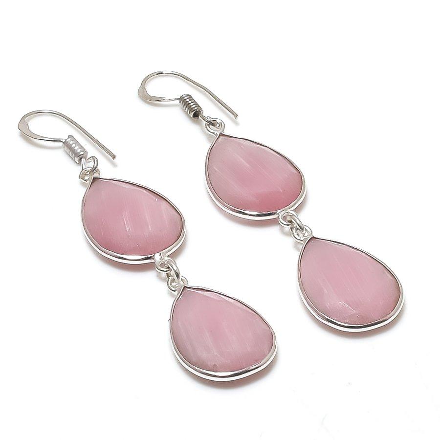 Pink Monalisa Gemstone Handmade 925 Sterling Silver Jewelry Earring 2.44 GK-7233
Pink Monalisa Gemstone Handmade 925 Sterling Silver Jewelry Earring 2.44 GK-7233