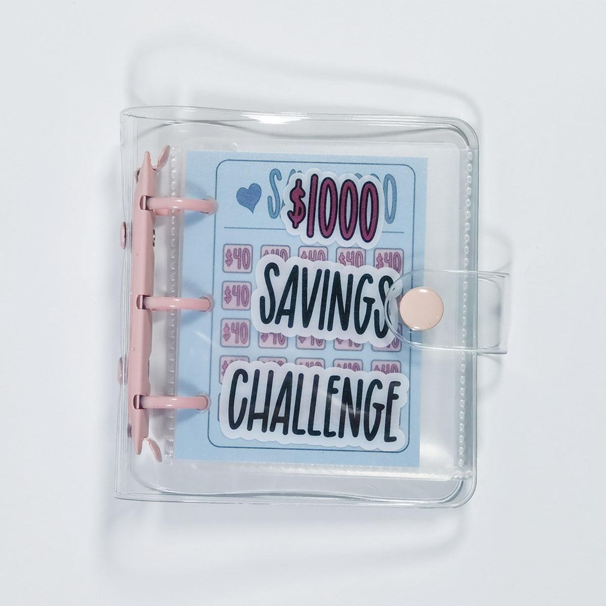 Креативний 1000 $ Savings Challenge Палітурка з конвертом Міцний глянсовий ПВХ, Різдвяний подарунок Money Saving Challenge рожевий
Креативний 1000 $ Savings Challenge Палітурка з конвертом Міцний глянсовий ПВХ, Різдвяний подарунок Money Saving Challenge рожевий
