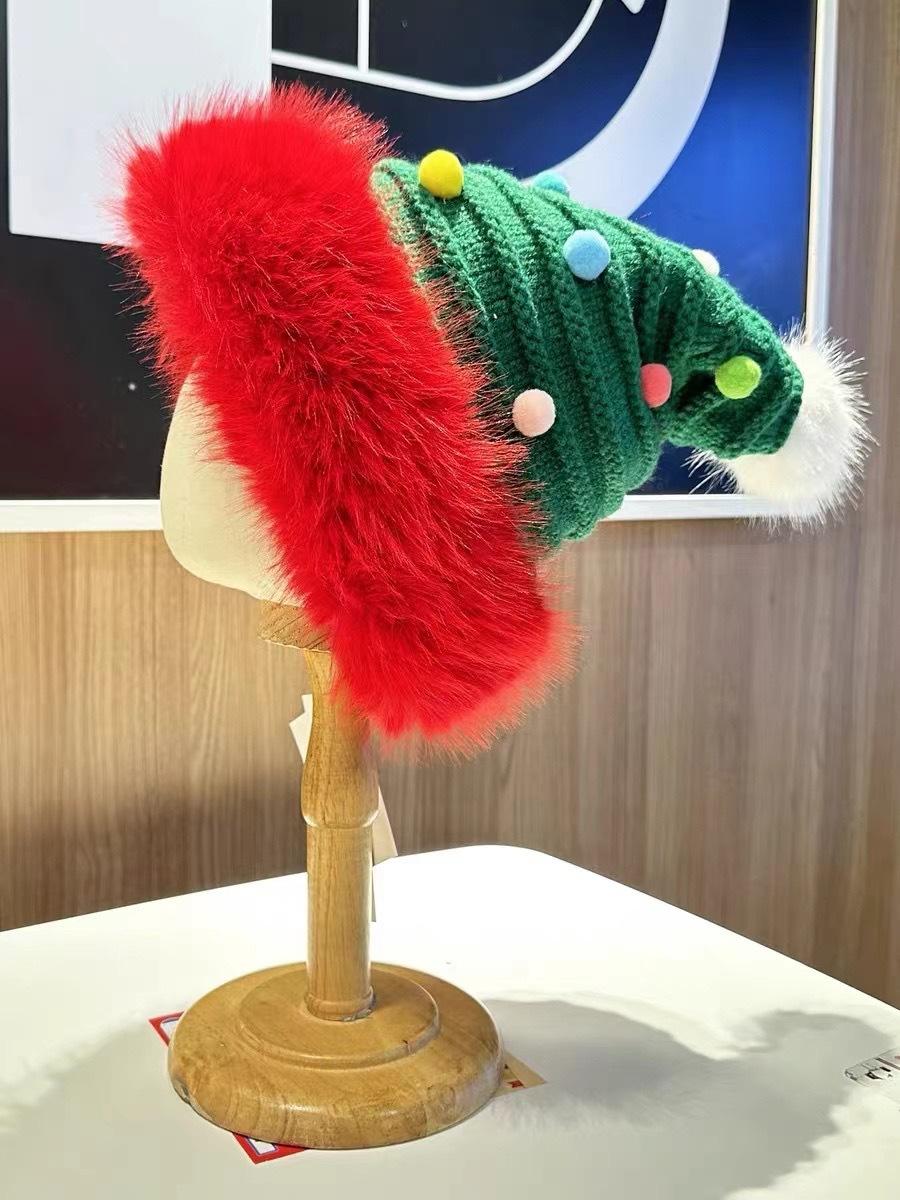 Новая вязаная рождественская шапка, шерстяная вязаная цветная декоративная плюшевая шапка, зимняя теплая вязаная милая шерстяная шапка, тренд M(56-58cm)
Новая вязаная рождественская шапка, шерстяная вязаная цветная декоративная плюшевая шапка, зимняя теплая вязаная милая шерстяная шапка, тренд M(56-58cm)