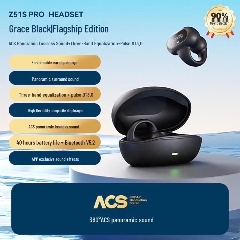 SANAG Z51S Pro Bone Conduction Bluetooth Earphones
SANAG Z51S Pro Bone Conduction Bluetooth Earphones