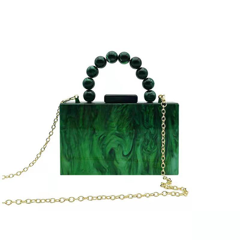 New Pearlescent Handbag Luxury Famous Brands Green Clutch Bag Beaded Handle Acrylic Evening Bags Wedding Party Crossbody Purses Mini(Max Length 20cm) зелёный
New Pearlescent Handbag Luxury Famous Brands Green Clutch Bag Beaded Handle Acrylic Evening Bags Wedding Party Crossbody Purses Mini(Max Length 20cm) зелёный