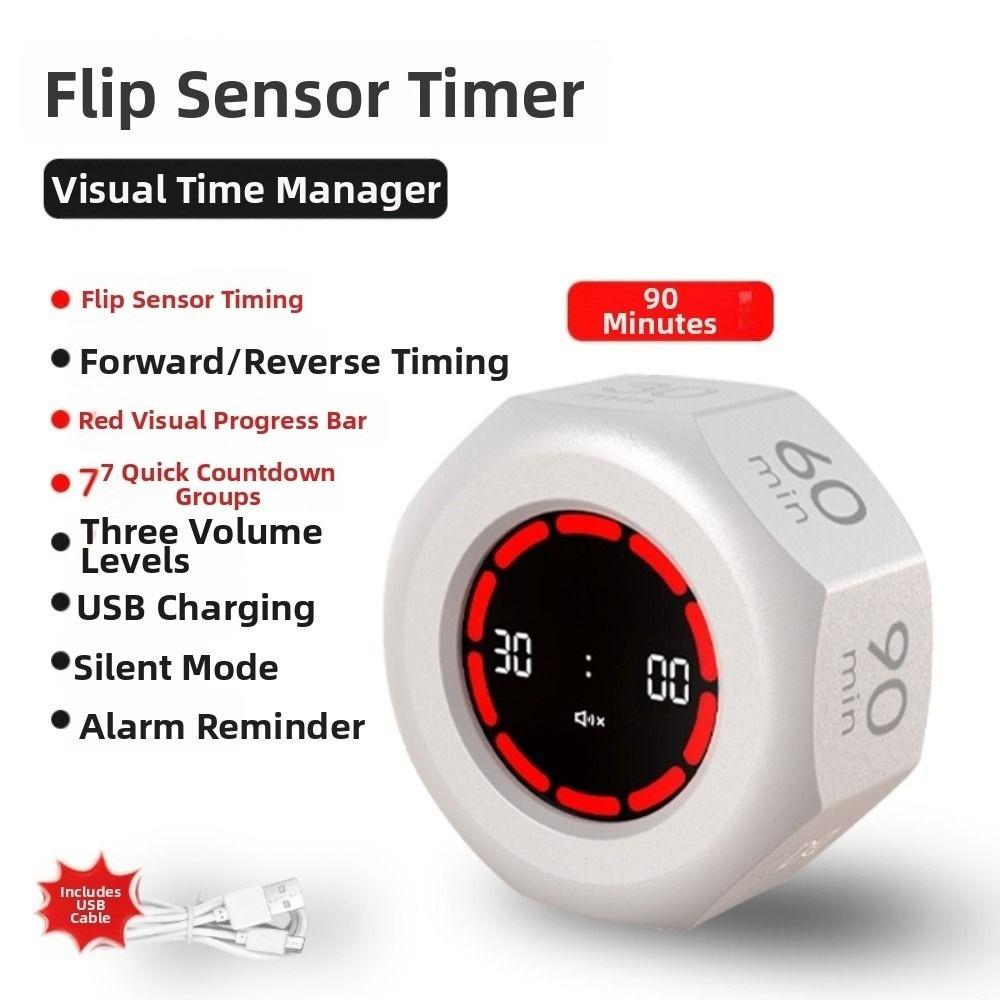 1/3/5/15/30/60/90min Automatic Rotating Timer LED Screen Pomodoro Timer for Cooking белый
1/3/5/15/30/60/90min Automatic Rotating Timer LED Screen Pomodoro Timer for Cooking белый