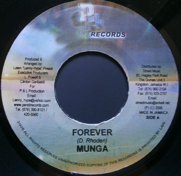 7inch Record MUNGA / LATEN LENNY HYPE POWELL - Forever / That s So Crazy NONE P & L Records Jamaica Reggae, Ska & Dub Used
7inch Record MUNGA / LATEN LENNY HYPE POWELL - Forever / That s So Crazy NONE P & L Records Jamaica Reggae, Ska & Dub Used
