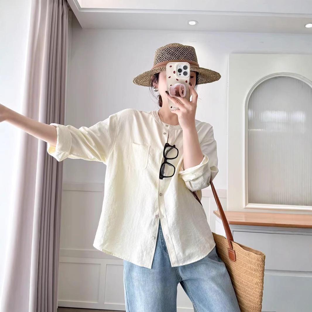 Women s Retro Cotton Linen Shirt: Spring/Summer 2025 Long Sleeve, Loose, Casual, Round Neck, Thin Top Large
Women s Retro Cotton Linen Shirt: Spring/Summer 2025 Long Sleeve, Loose, Casual, Round Neck, Thin Top Large