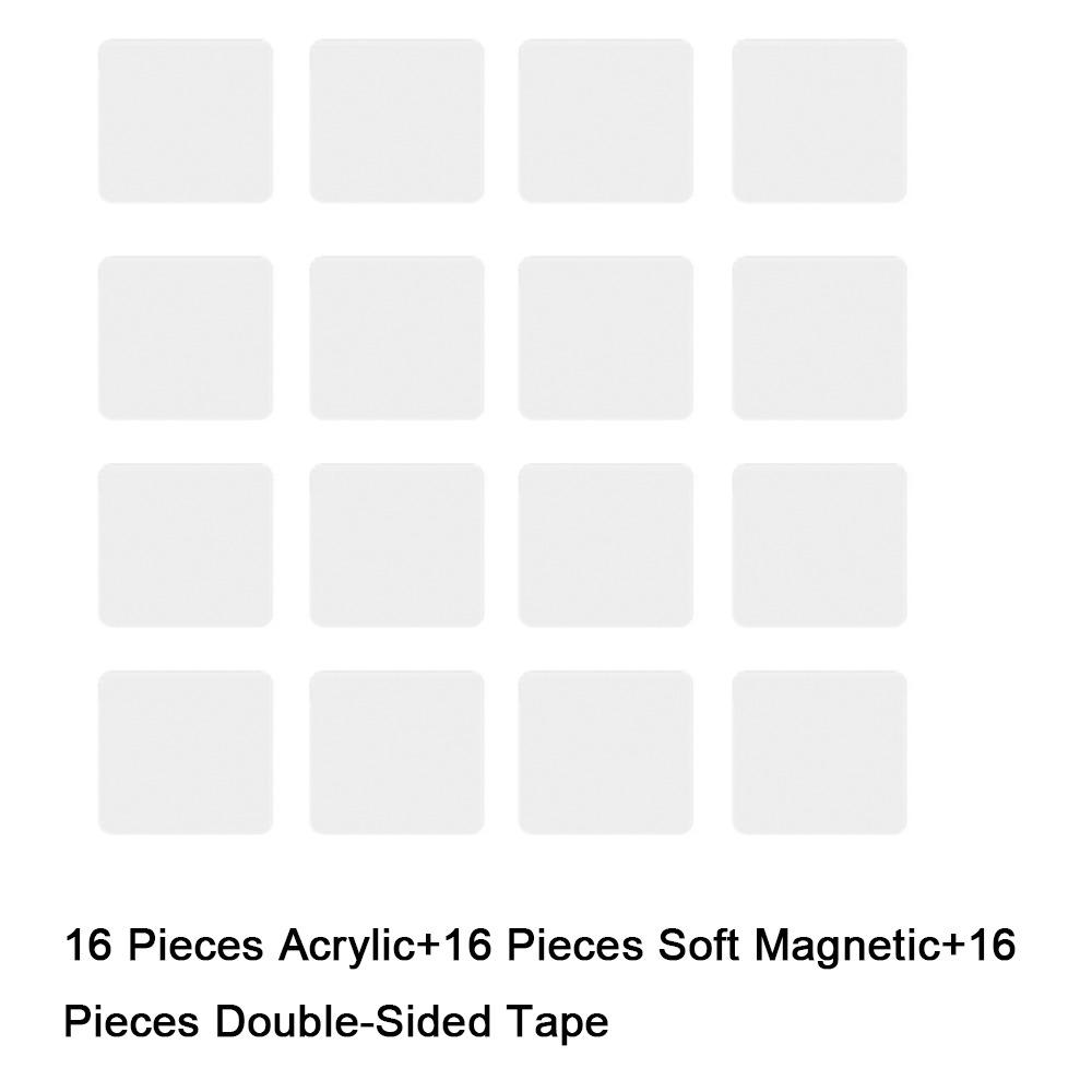 16 Pieces Acrylic DIY Transparent Refrigerator Magnet Square/Round Handmade Magnetic Photo Stickers Material Package
16 Pieces Acrylic DIY Transparent Refrigerator Magnet Square/Round Handmade Magnetic Photo Stickers Material Package