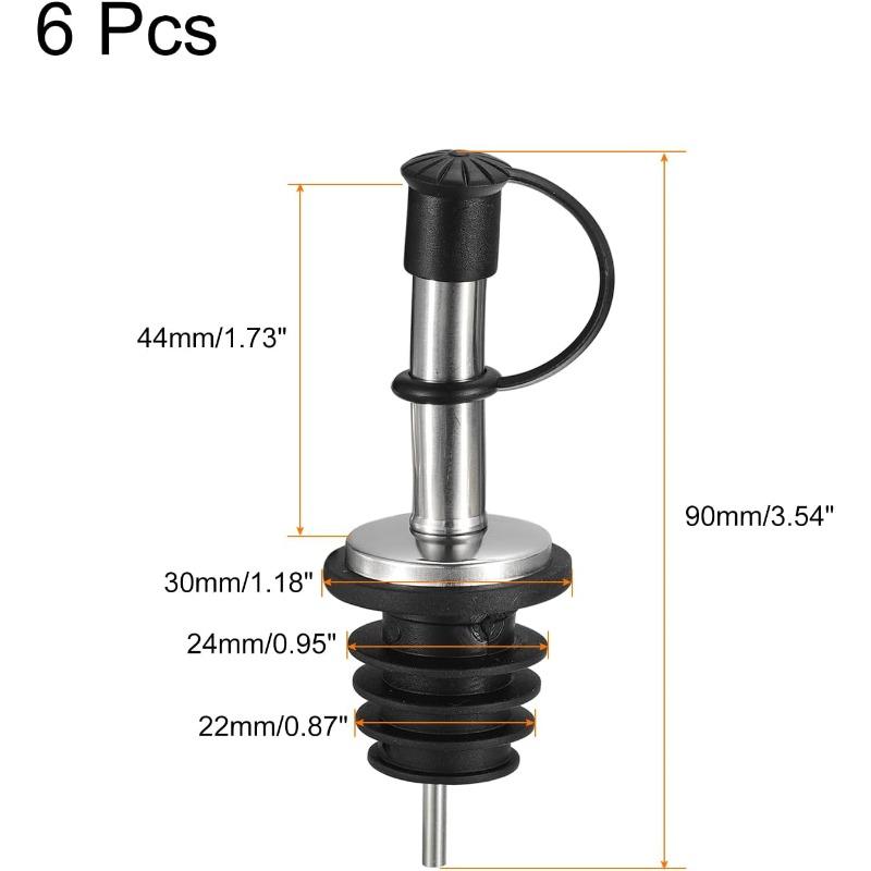 Stainless Steel Bottle Pourers 90mm/3.54 Olive Oil Spout with Rubber Dust Caps, Wine Pourers Liquor Pour Spouts
Stainless Steel Bottle Pourers 90mm/3.54 Olive Oil Spout with Rubber Dust Caps, Wine Pourers Liquor Pour Spouts