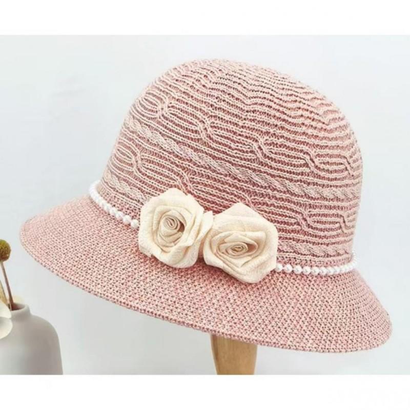 Hat for Women French Retro Style Pearl Flower Fisherman Hat Summer Travel Sun Protection Sun Hat Korean Style 58 рожевий
Hat for Women French Retro Style Pearl Flower Fisherman Hat Summer Travel Sun Protection Sun Hat Korean Style 58 рожевий
