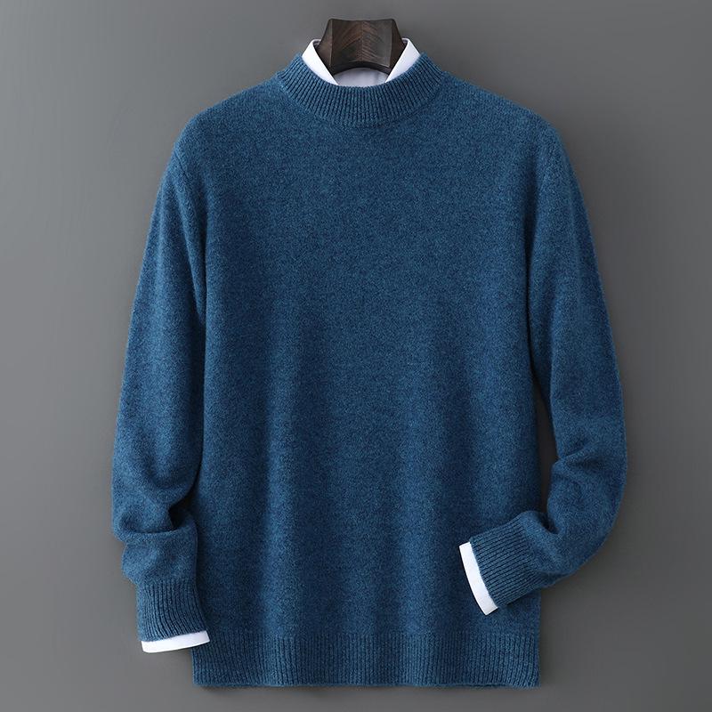 Men s Pure Wool Thickened Sweater, Half-High Collar, Business Casual, Autumn/Winter, Loose Fit, Long Sleeve Knitwear 2XL (170-185 jin)
Men s Pure Wool Thickened Sweater, Half-High Collar, Business Casual, Autumn/Winter, Loose Fit, Long Sleeve Knitwear 2XL (170-185 jin)