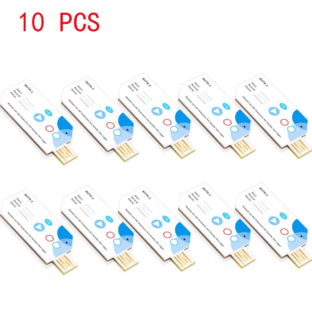 10PCS Bluetooth USB Data LoggerTemperature and Humidity Logger 32000 Points Disposable Temp Recorder for Warehouse Storage
10PCS Bluetooth USB Data LoggerTemperature and Humidity Logger 32000 Points Disposable Temp Recorder for Warehouse Storage