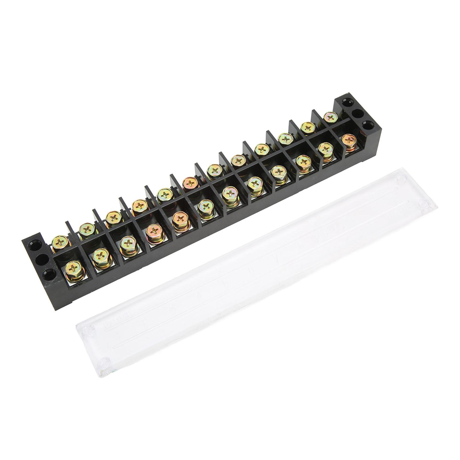 Terminal Strip Block 60A 600V Large Current Easy Wiring Ground Circuit Terminal Block 12 Positions
Terminal Strip Block 60A 600V Large Current Easy Wiring Ground Circuit Terminal Block 12 Positions