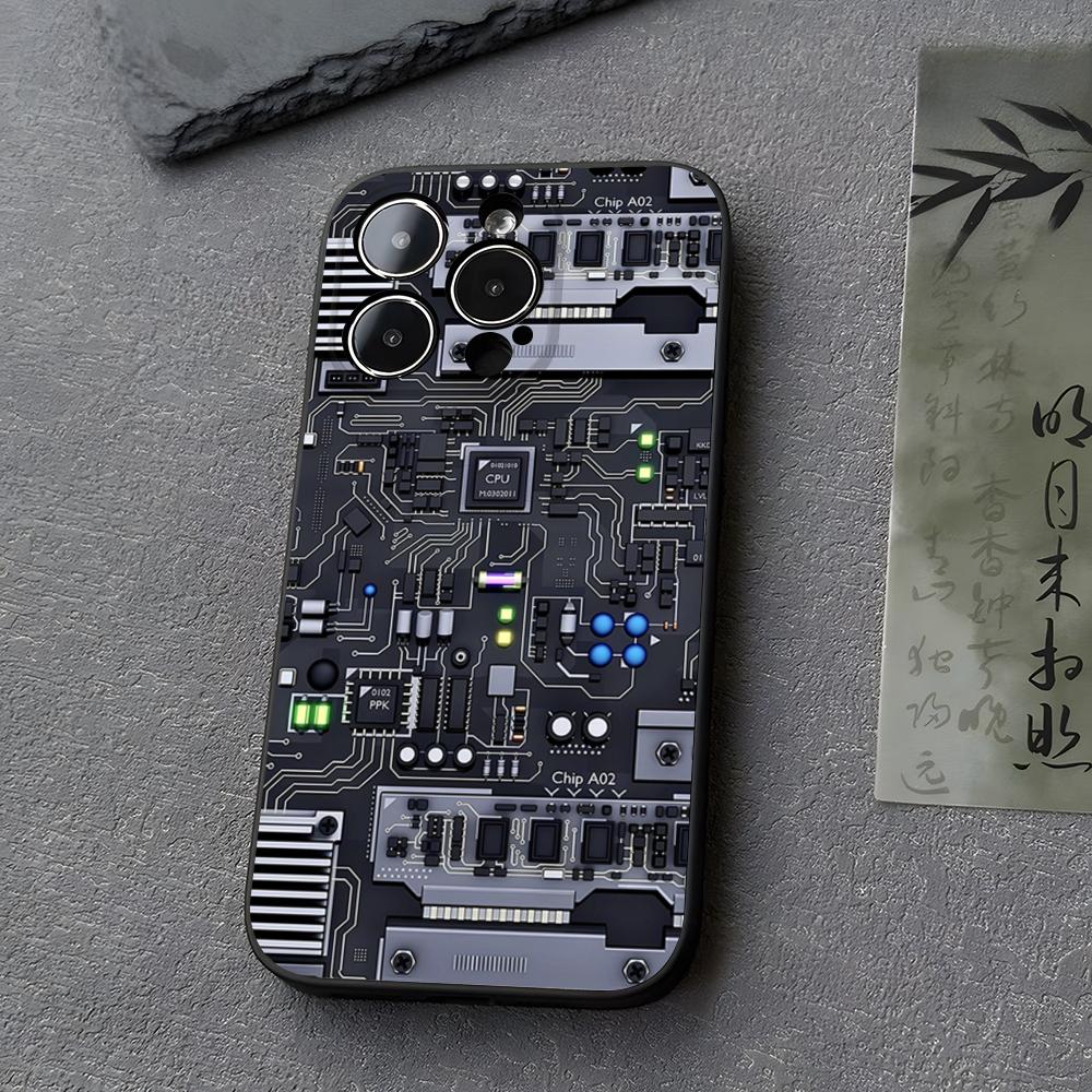 Крутой чехол для телефона с печатной платой Funda Для Iphone 13 17 16 11 15ProMax 14 12 Pro Xs Max Mini Xr X 7 8 6 6s Plus Чехлы iPhone17 Pro
Крутой чехол для телефона с печатной платой Funda Для Iphone 13 17 16 11 15ProMax 14 12 Pro Xs Max Mini Xr X 7 8 6 6s Plus Чехлы iPhone17 Pro