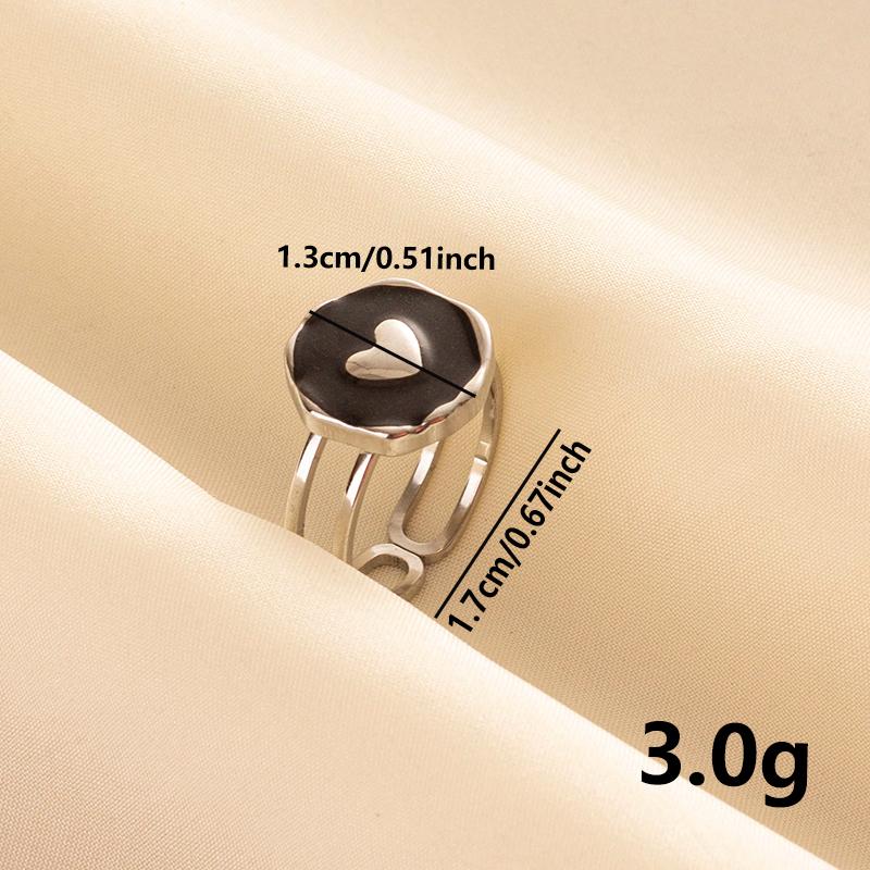 Punk Silver Color Black Enamel Sun Moon Star Eye Rings For Women Men Accessories Stainless Steel Ring Open Finger Jewelry Bagues adjustable
Punk Silver Color Black Enamel Sun Moon Star Eye Rings For Women Men Accessories Stainless Steel Ring Open Finger Jewelry Bagues adjustable