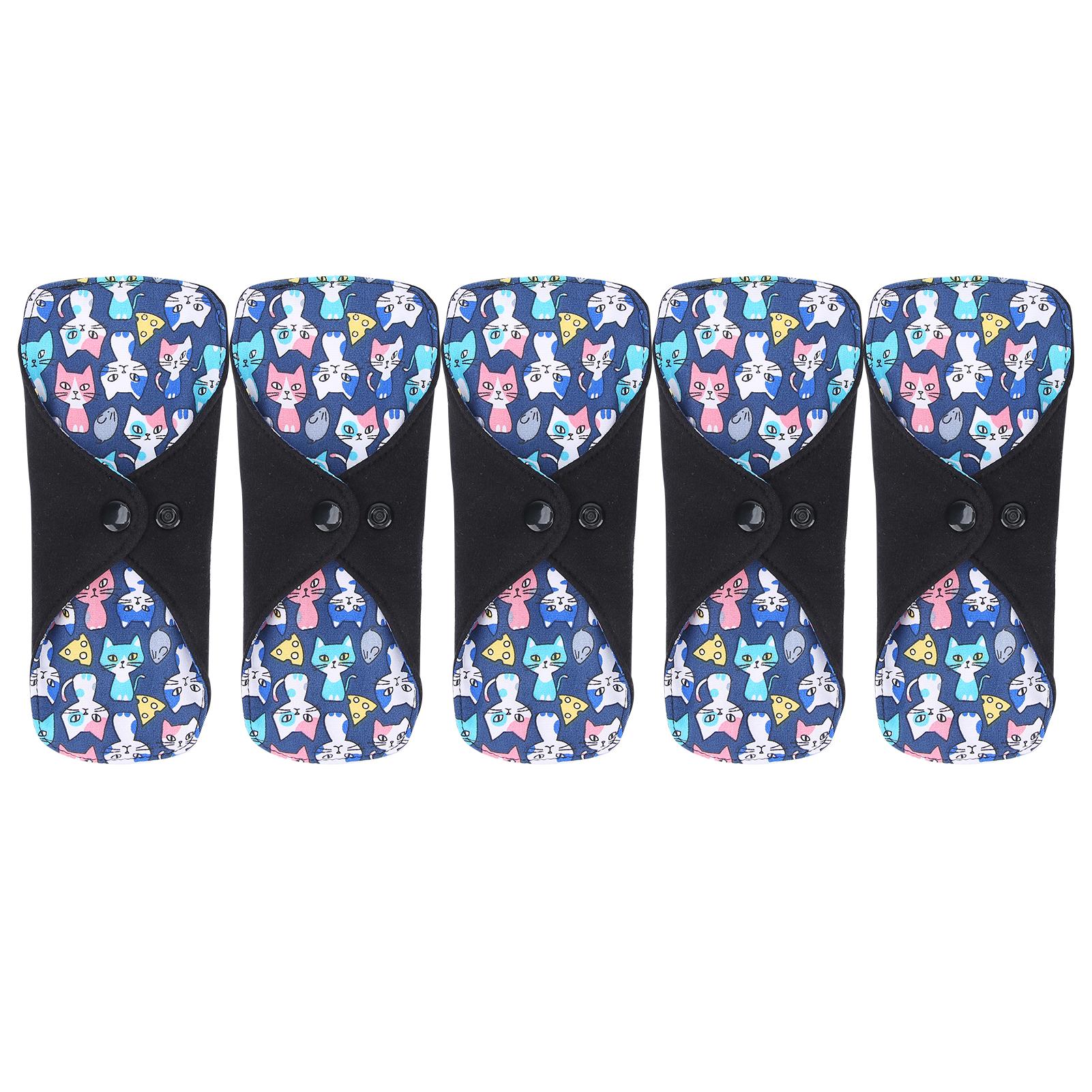 5 шт. моющиеся хлопковые менструальные прокладки с милым мультяшным рисунком многоразовые гигиенические прокладки S
5 шт. моющиеся хлопковые менструальные прокладки с милым мультяшным рисунком многоразовые гигиенические прокладки S