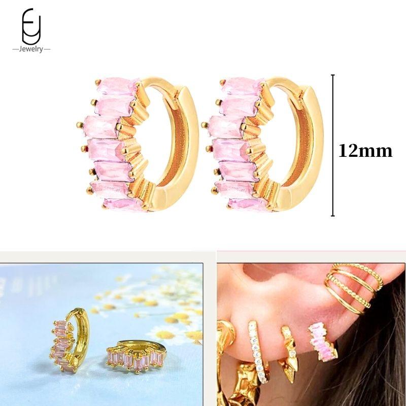 925 Silver Needle Luxury Pink Zircon Gold Earrings for Women Heart Star Pendant Earrings Party Fine Jewelry Gifts
925 Silver Needle Luxury Pink Zircon Gold Earrings for Women Heart Star Pendant Earrings Party Fine Jewelry Gifts
