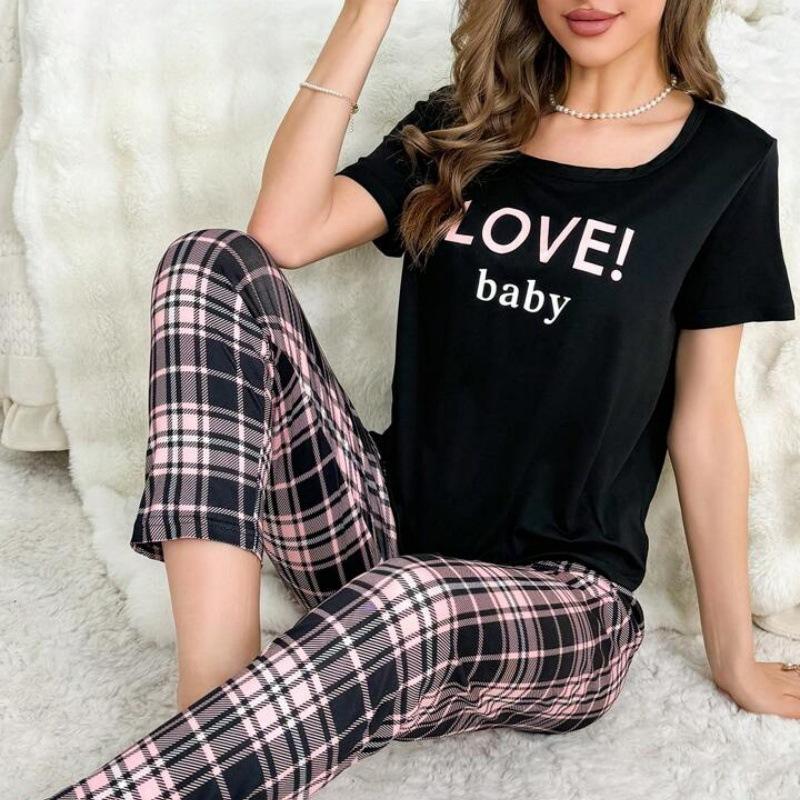 Women s pajamas set milk silk trousers spring autumn winter pajamas loungewear L чорний
Women s pajamas set milk silk trousers spring autumn winter pajamas loungewear L чорний