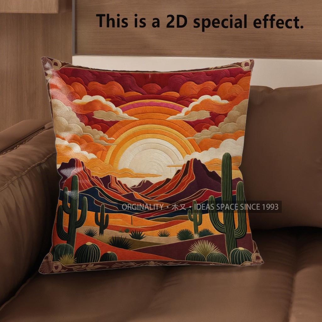 2D Boho Desert Sunset Print Throw Pillow Covers Pattern Cushion Cover Suitable For Sofa Bedroom Car Pillow Cover 40x40cm
2D Boho Desert Sunset Print Throw Pillow Covers Pattern Cushion Cover Suitable For Sofa Bedroom Car Pillow Cover 40x40cm