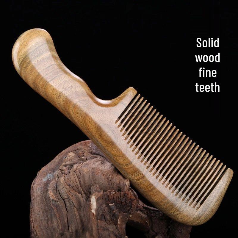 Green Sandalwood Double-Bent Long-Handled Wooden Massage Comb for Curly, Straight, and Permed Hair
Green Sandalwood Double-Bent Long-Handled Wooden Massage Comb for Curly, Straight, and Permed Hair