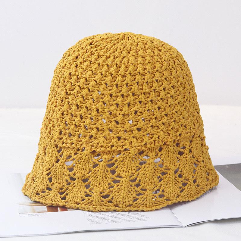 Женская летняя плетеная шляпа, дышащая, солнцезащитная, складная Free size золотой