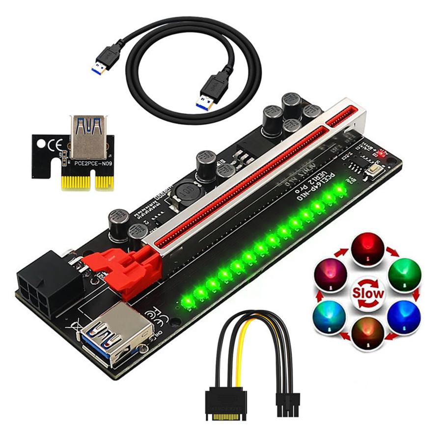 Райзер Upgrade 012 PRO LED Light Райзер PCIE для відеокарти Адаптер карти розширення графіки Райзер PCI-E 16X для майнінгу
Райзер Upgrade 012 PRO LED Light Райзер PCIE для відеокарти Адаптер карти розширення графіки Райзер PCI-E 16X для майнінгу