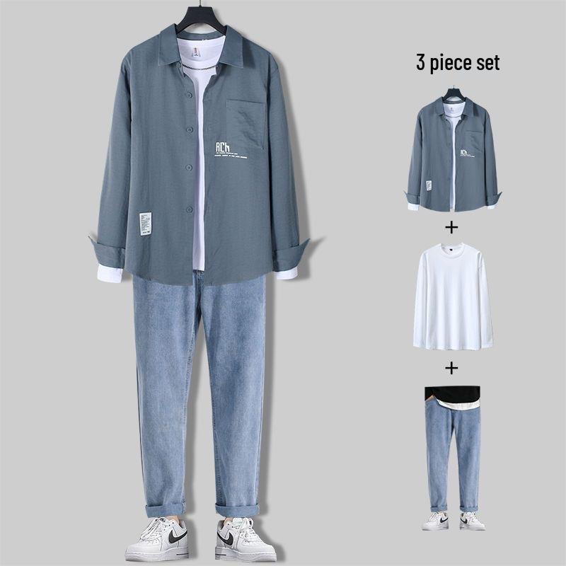 Мужской трендовый повседневный наряд на весну и осень: Зрелый стиль Набор из двух или трех предметов M
Мужской трендовый повседневный наряд на весну и осень: Зрелый стиль Набор из двух или трех предметов M