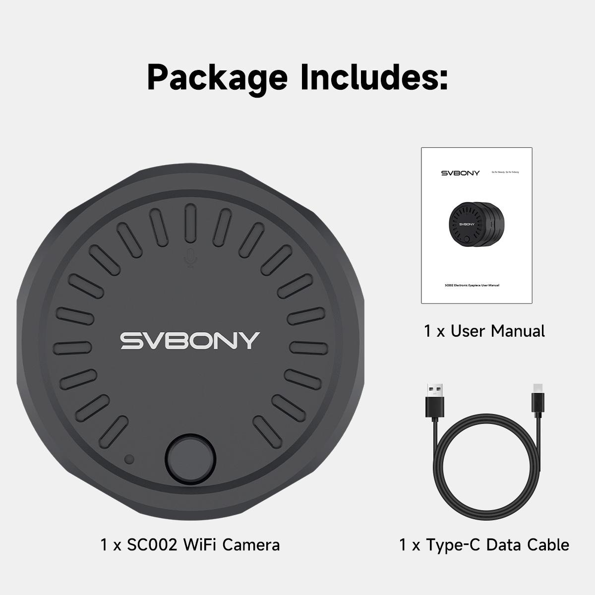 Svbony SC002 WiFi Camera, Digiscoping Camera Compatible with SV28 SV41 Pro Spotting Scope SV202 Binoculars for Bird Watching
Svbony SC002 WiFi Camera, Digiscoping Camera Compatible with SV28 SV41 Pro Spotting Scope SV202 Binoculars for Bird Watching