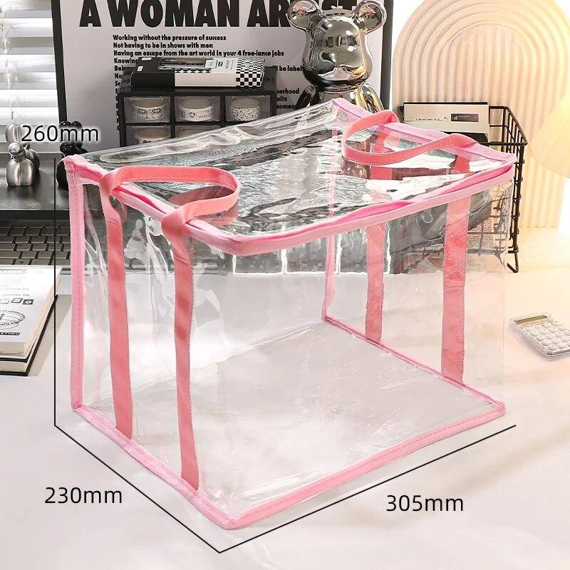 Большая вместимость, прозрачная складная сумка для книг и карандашей, пыле- и влагонепроницаемая, школьные принадлежности, организация ручного хранения розовый
Большая вместимость, прозрачная складная сумка для книг и карандашей, пыле- и влагонепроницаемая, школьные принадлежности, организация ручного хранения розовый