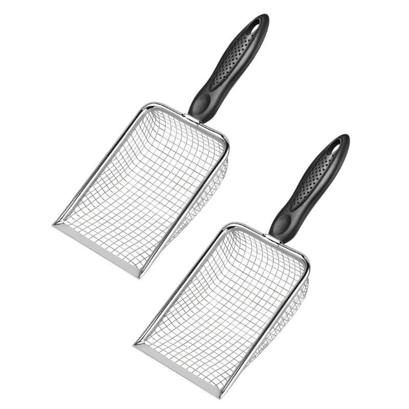 Pack of 2 Metal Chicken Coops Shovel Stainless Steel Tool Poop Sifter for Efficient Manures and Waste Removal 1
Pack of 2 Metal Chicken Coops Shovel Stainless Steel Tool Poop Sifter for Efficient Manures and Waste Removal 1