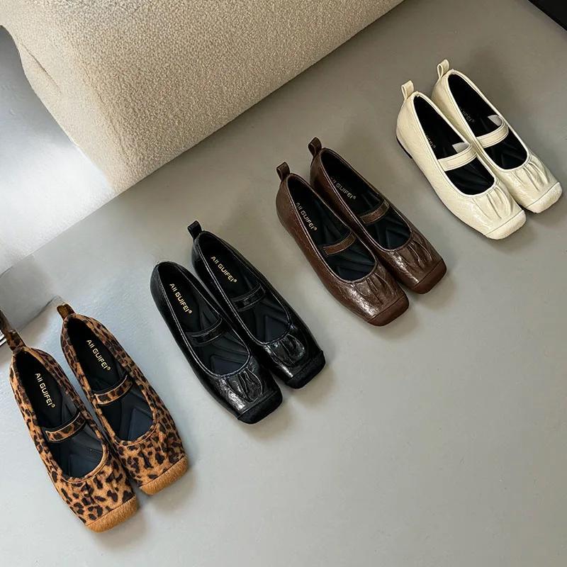Designer Shallow Footwear Flats Mary Janes Shoes for Ladies Fashion Female Leopard Print Women Ballet Flats Dance Shoes 42 коричневий
Designer Shallow Footwear Flats Mary Janes Shoes for Ladies Fashion Female Leopard Print Women Ballet Flats Dance Shoes 42 коричневий