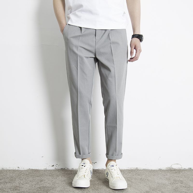 New Four Seasons Men s Fashion Sagging Business Casual Straight Tube Versatile Fashion Korean Elastic Waist Suit Pants 27 сірий
New Four Seasons Men s Fashion Sagging Business Casual Straight Tube Versatile Fashion Korean Elastic Waist Suit Pants 27 сірий
