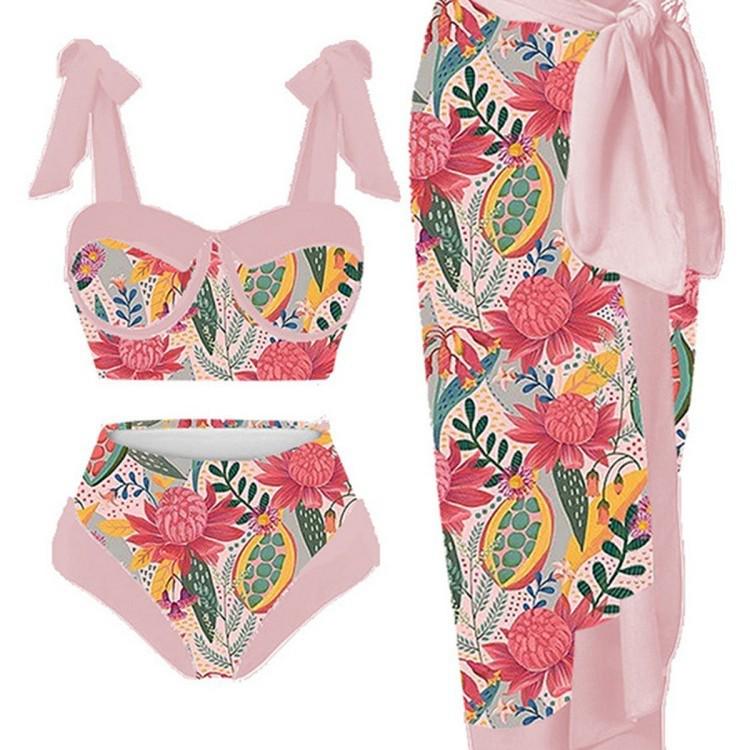 2024 Three-Piece Mesh Long Skirt Swimsuit with Digital Print - Women s Conservative Bikini Large
2024 Three-Piece Mesh Long Skirt Swimsuit with Digital Print - Women s Conservative Bikini Large