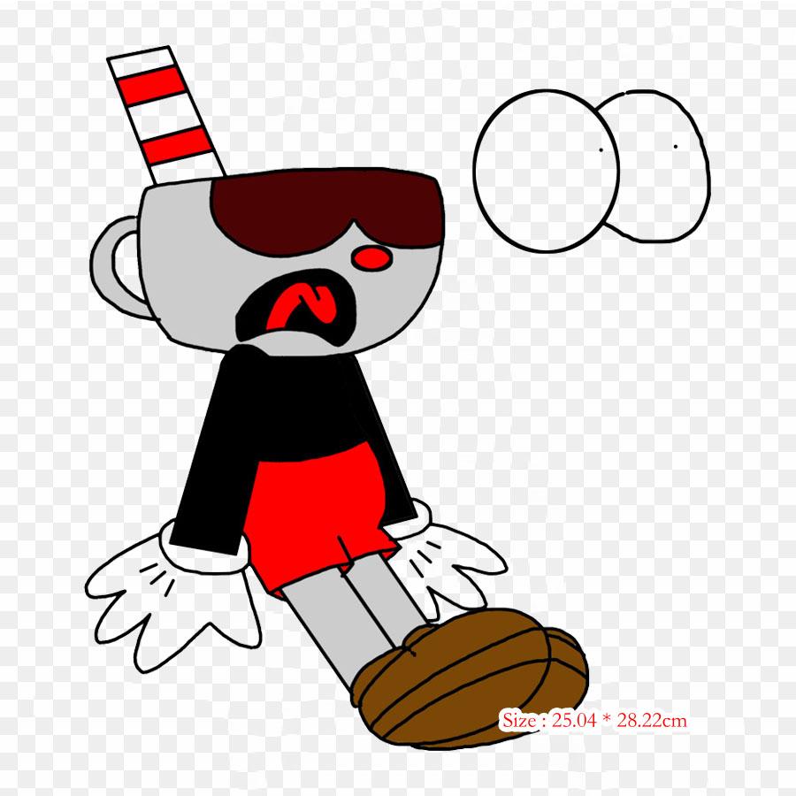 Cuphead Scared Cuphead Bendy And The Ink Machine Утюг на теплопередаче Печать Виниловые нашивки Наклейка для одежды DIY Аппликации Моющиеся нашивки