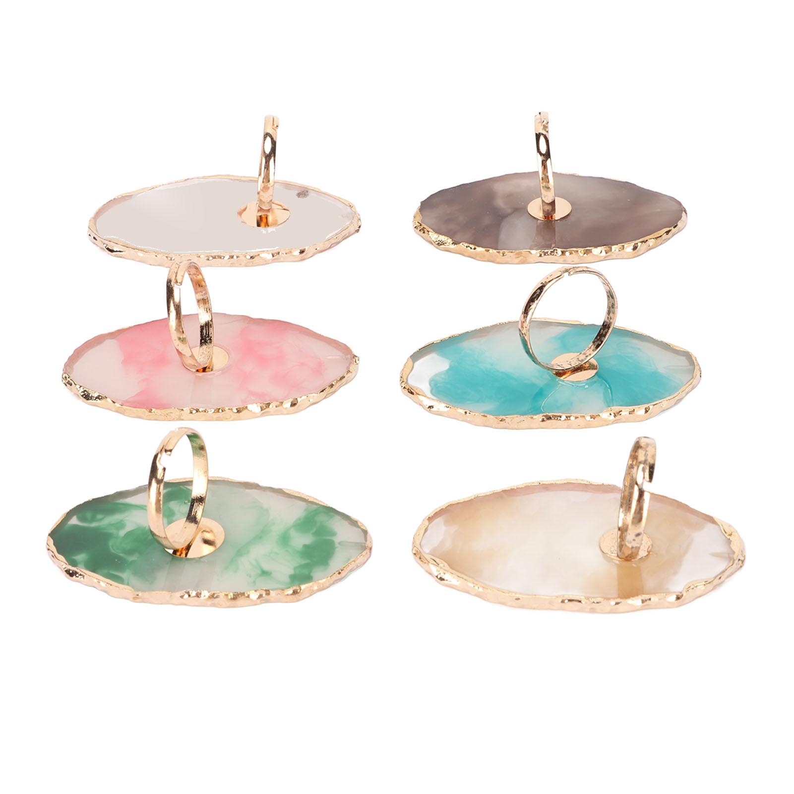 6pcs Nail Art Palette Tray Wearable Soft Resin Nail Polish Color Mixing Rings Manicure Tool
6pcs Nail Art Palette Tray Wearable Soft Resin Nail Polish Color Mixing Rings Manicure Tool