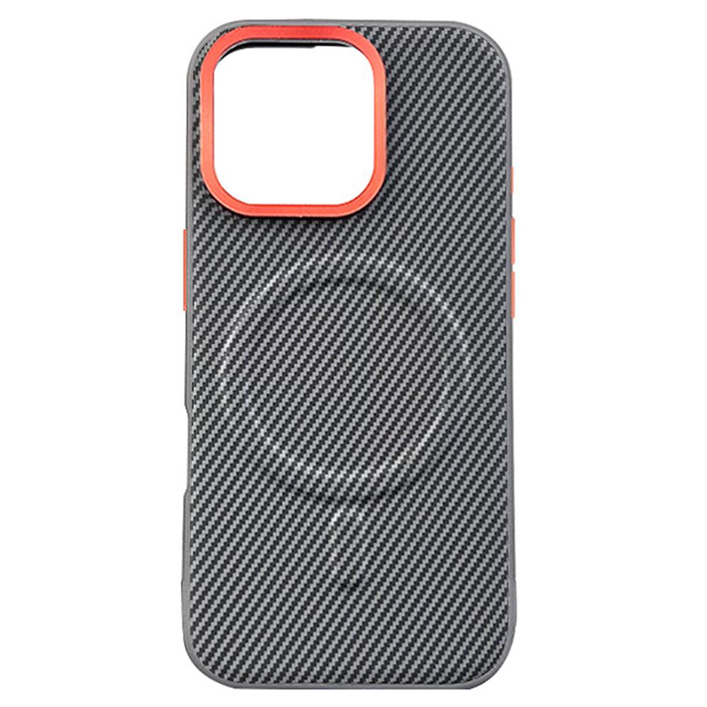 For iPhone 16 Pro Case Compatible with MagSafe Carbon Fiber Texture PU+PC+TPU Phone Cover with Metal Lens Frame Black
For iPhone 16 Pro Case Compatible with MagSafe Carbon Fiber Texture PU+PC+TPU Phone Cover with Metal Lens Frame Black