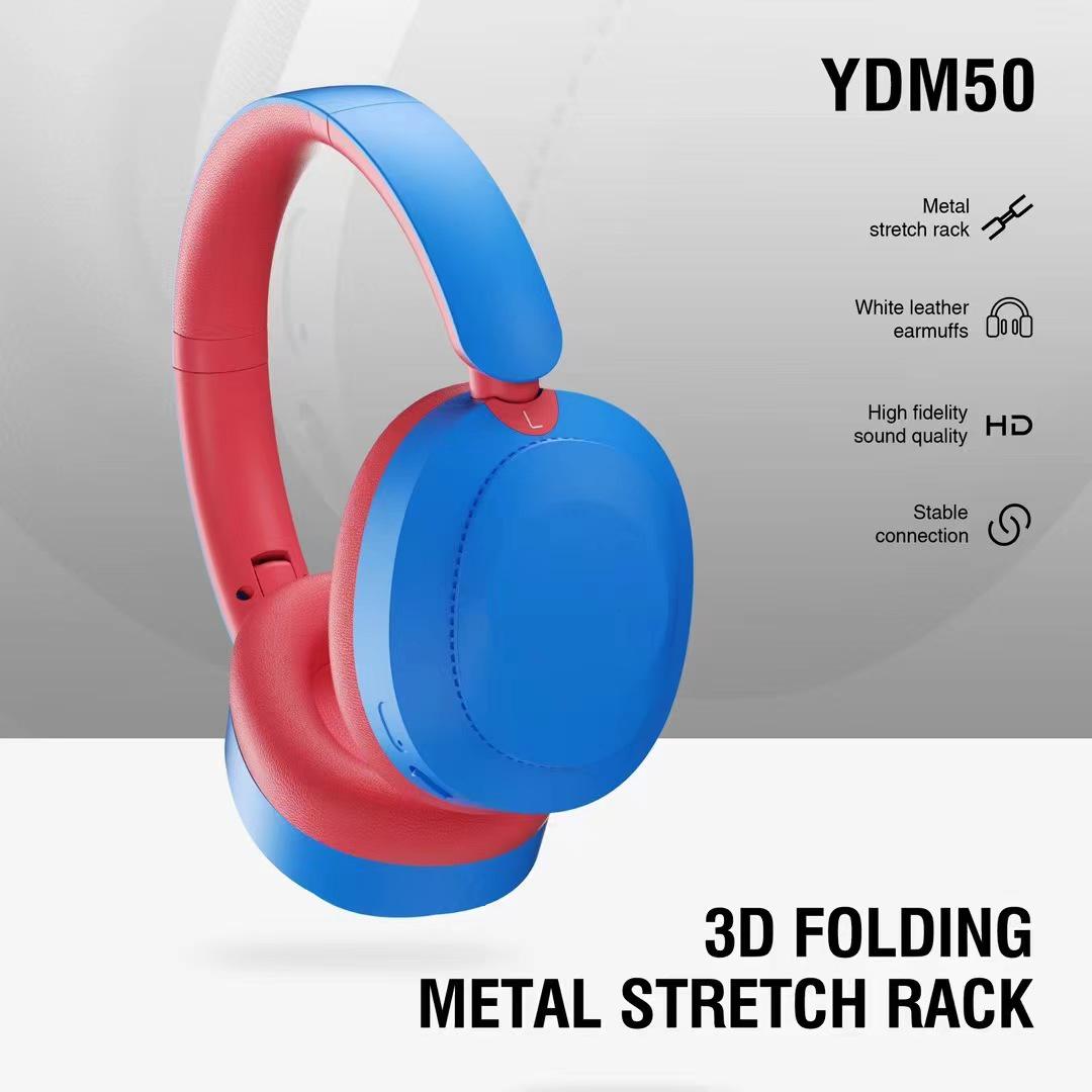YDM50 Bluetooth Head-mounted Wireless Earphones - Heavy Bass, High-Quality Sports Gaming Headset червоний/синій
YDM50 Bluetooth Head-mounted Wireless Earphones - Heavy Bass, High-Quality Sports Gaming Headset червоний/синій