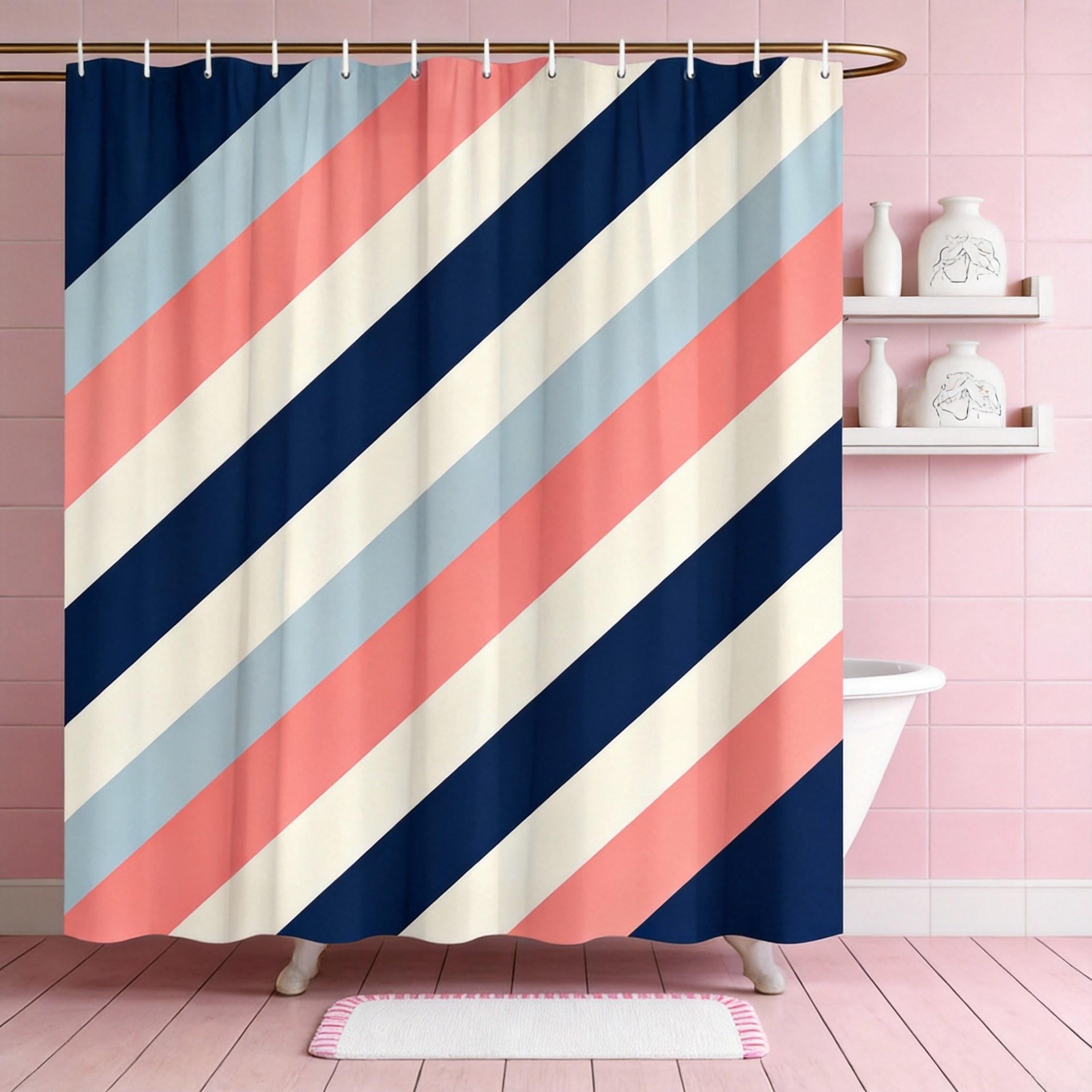 Плиссированная шторка для душа в стиле Color Block, темно-синяя, коралловая и бежевая сетка, современный минималистичный узор для ванной комнаты в современном стиле 90X180cm(35x70in)
Плиссированная шторка для душа в стиле Color Block, темно-синяя, коралловая и бежевая сетка, современный минималистичный узор для ванной комнаты в современном стиле 90X180cm(35x70in)
