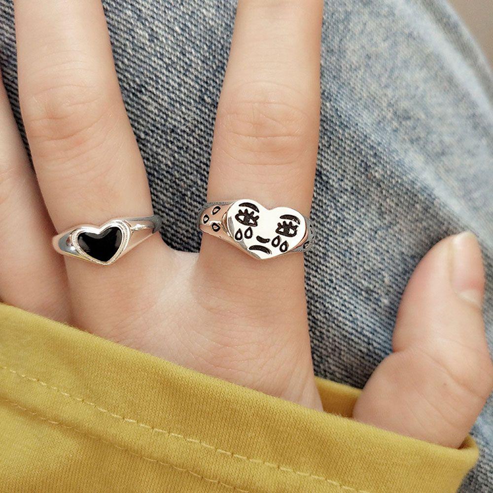 Women Adjustable Cry Face Heart Creative Fashion Accessories Thumb Ring Party Jewelry Finger Ring
Women Adjustable Cry Face Heart Creative Fashion Accessories Thumb Ring Party Jewelry Finger Ring