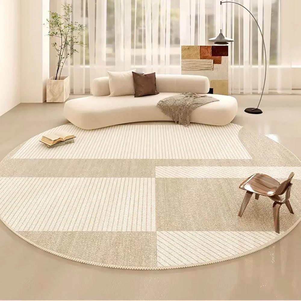 VIKAMA Loop-Pile Carpet Simple Stripe Living Room Mat Bedroom Sofa Coffee Table Round Rug Non-Slip Washable Home Decor 60cm 24inch
VIKAMA Loop-Pile Carpet Simple Stripe Living Room Mat Bedroom Sofa Coffee Table Round Rug Non-Slip Washable Home Decor 60cm 24inch