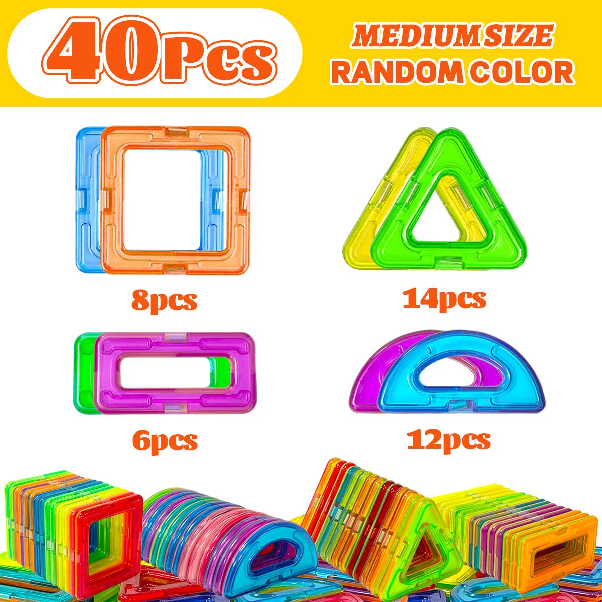Magnetic Building Blocks - 3D STEM Educational Constructor Toys For Kids Multiple Shaped Magnetic Building Blocks 40/ 80/100PCS
Magnetic Building Blocks - 3D STEM Educational Constructor Toys For Kids Multiple Shaped Magnetic Building Blocks 40/ 80/100PCS