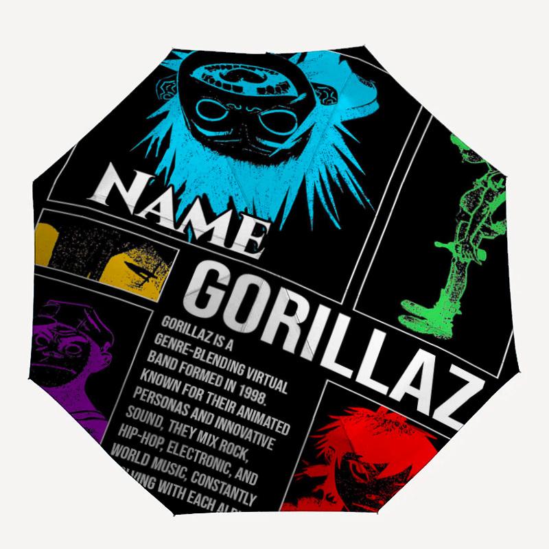 1PC Gorillaz, Virtual Band Custom Name Automatic Open/Close, 8-Rib Durable Frame Compact Travel Umbrella for Men & Women D1222026
1PC Gorillaz, Virtual Band Custom Name Automatic Open/Close, 8-Rib Durable Frame Compact Travel Umbrella for Men & Women D1222026